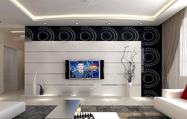 最新电视墙图片大赏，绝美视觉焦点打造指南
